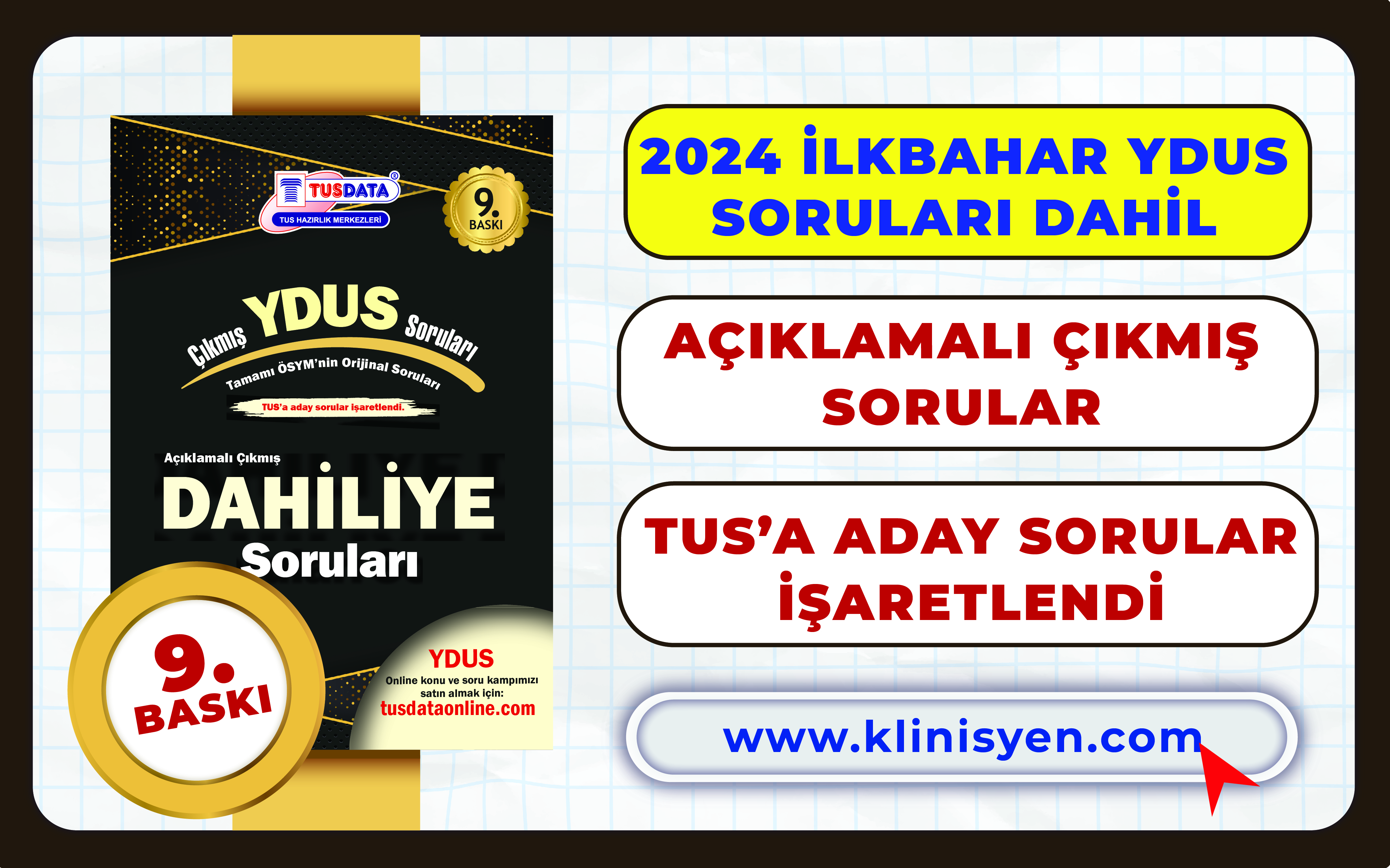 Çıkmış YDUS Dahiliye Soruları 9. Baskı 