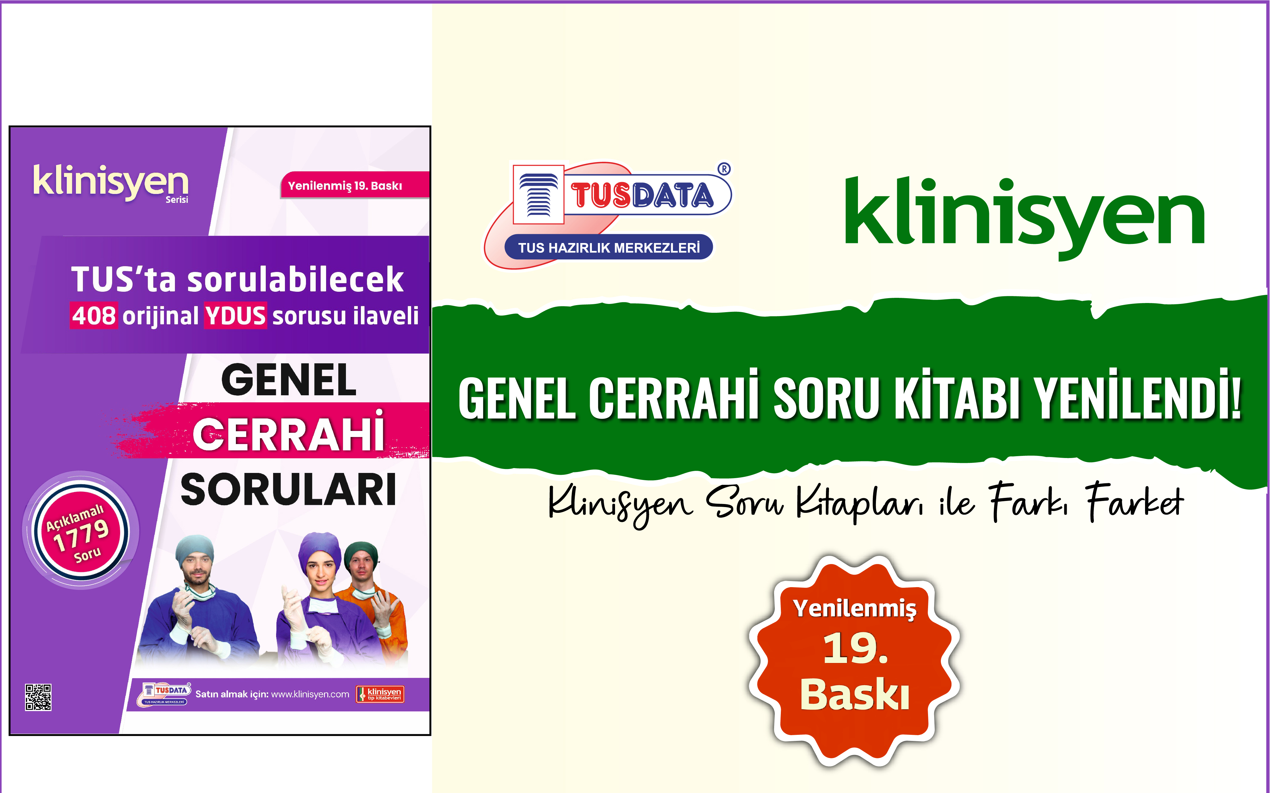 Klinisyen Genel Cerrahi Soru Kitabı Yenilendi.