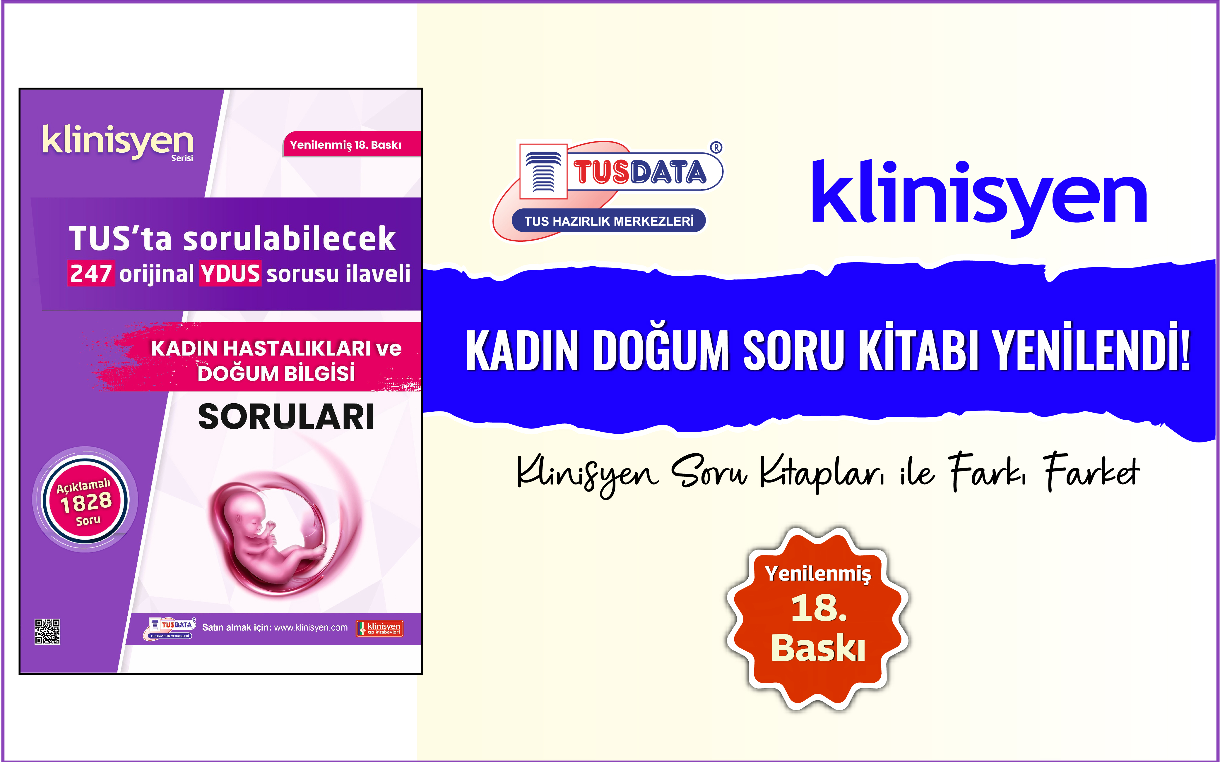 Klinisyen Kadın Hastalıkları ve Doğum Bilgisi Soru Kitabı Yenilendi