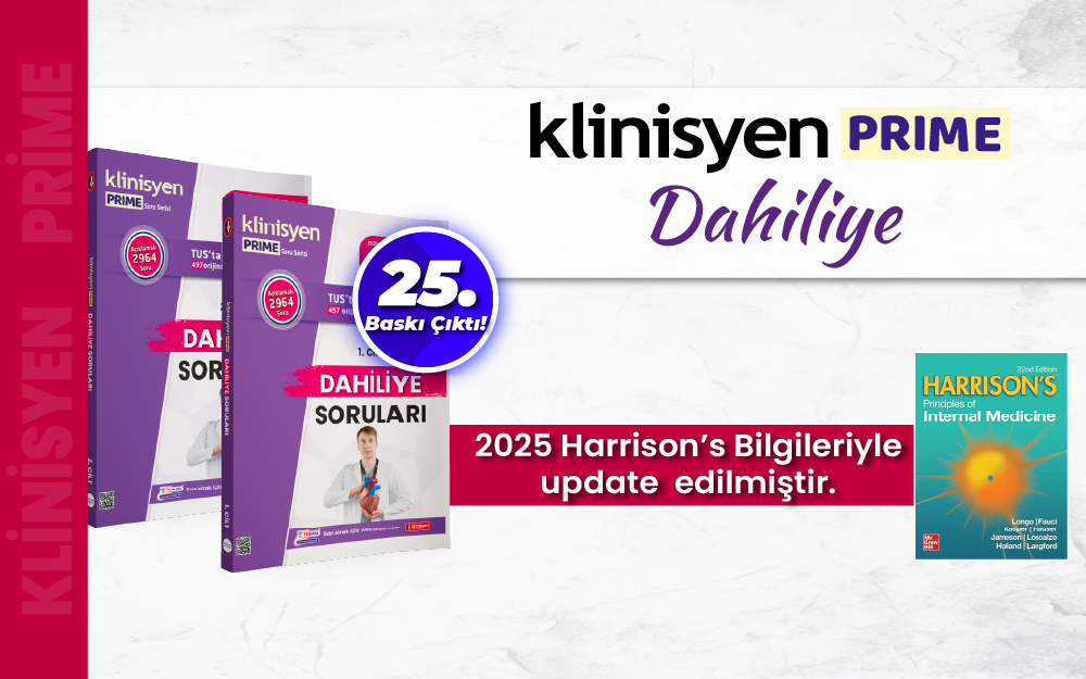 Klinisyen Prime Dahiliye 25. Baskı Çıktı!