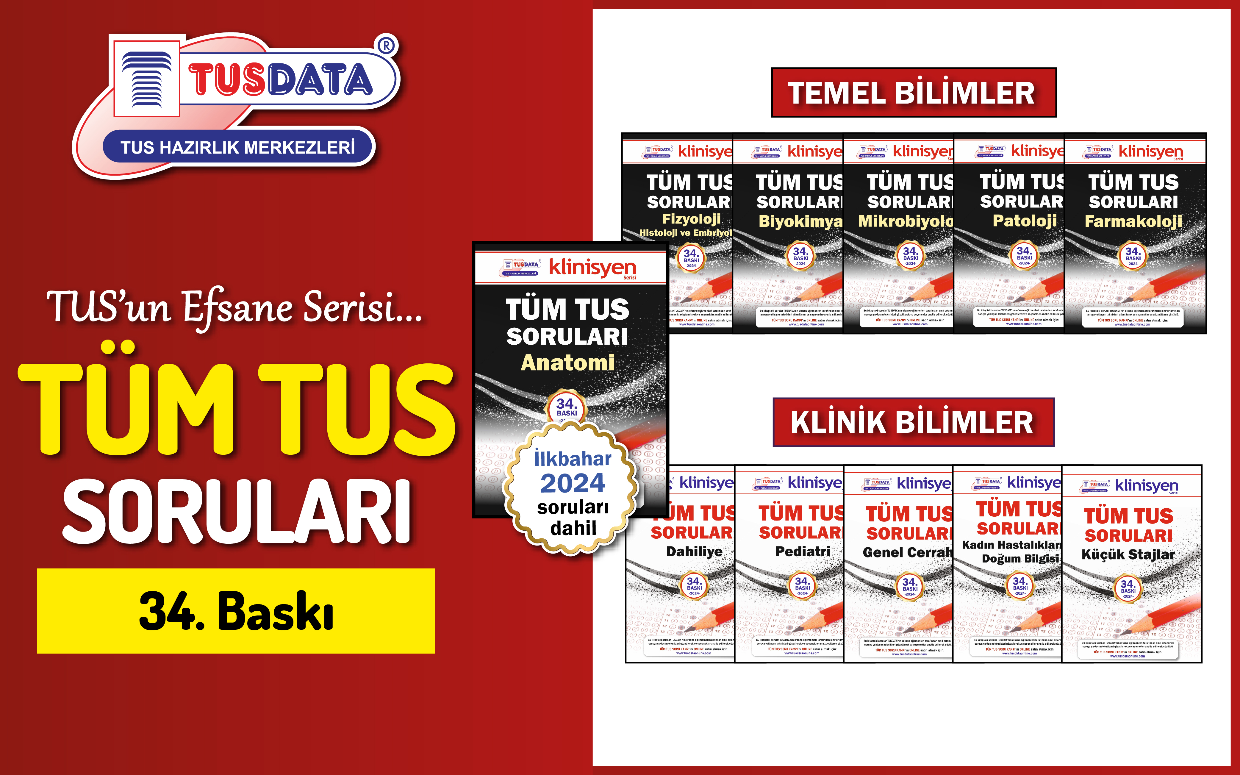 Tüm TUS Soruları 34. Baskı 