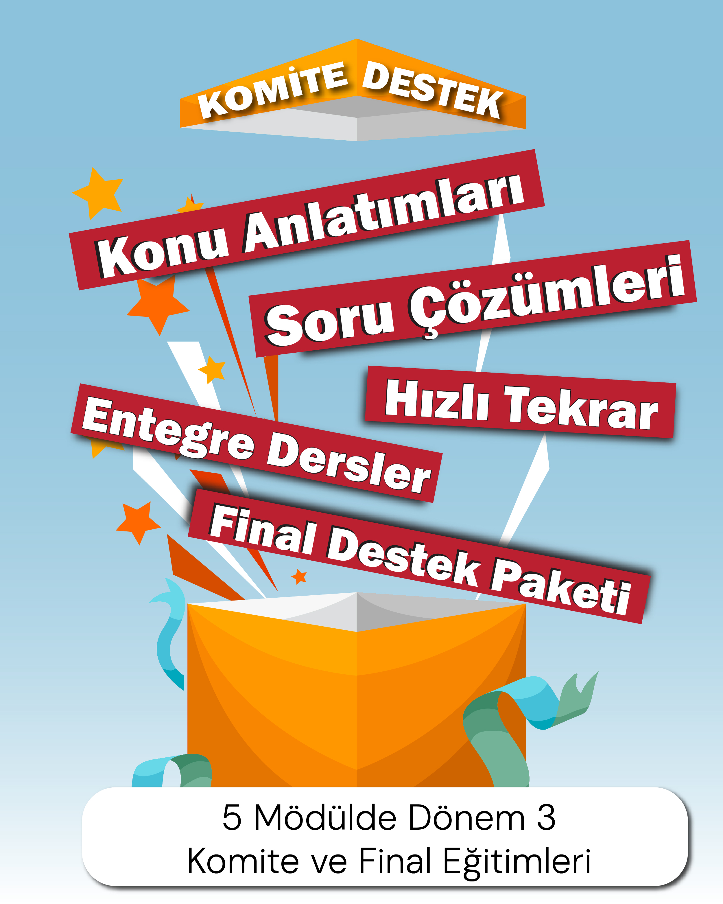 5 Modülde Dönem 3 Komite ve Final Eğitimleri