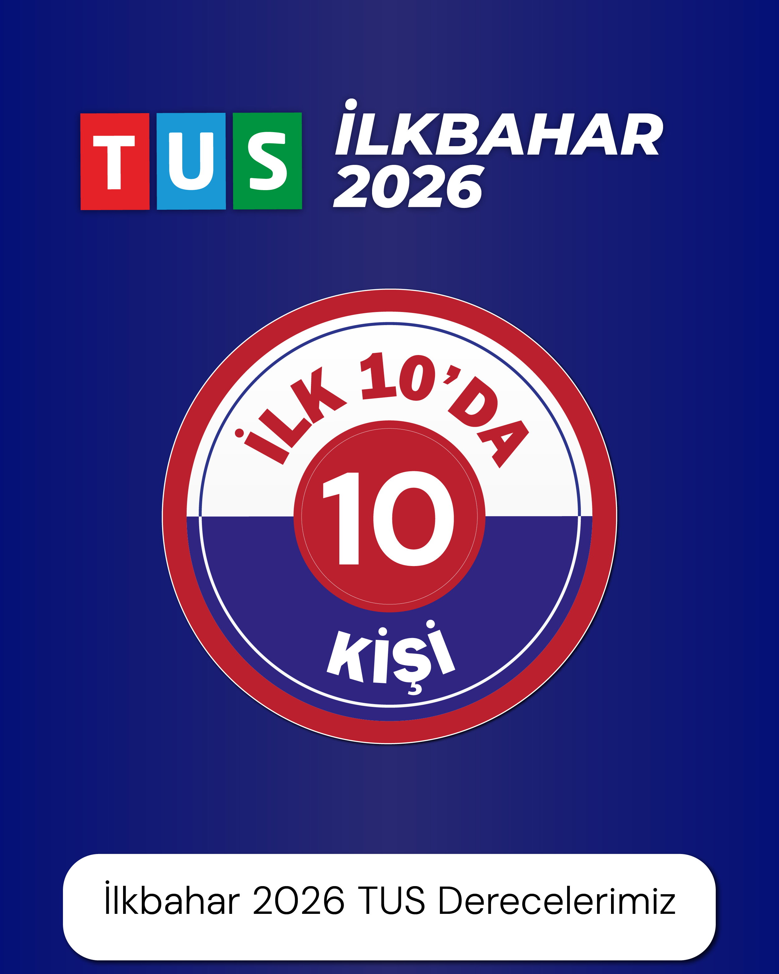 2026 İlkbahar TUS İlk 10 Derecelerimiz