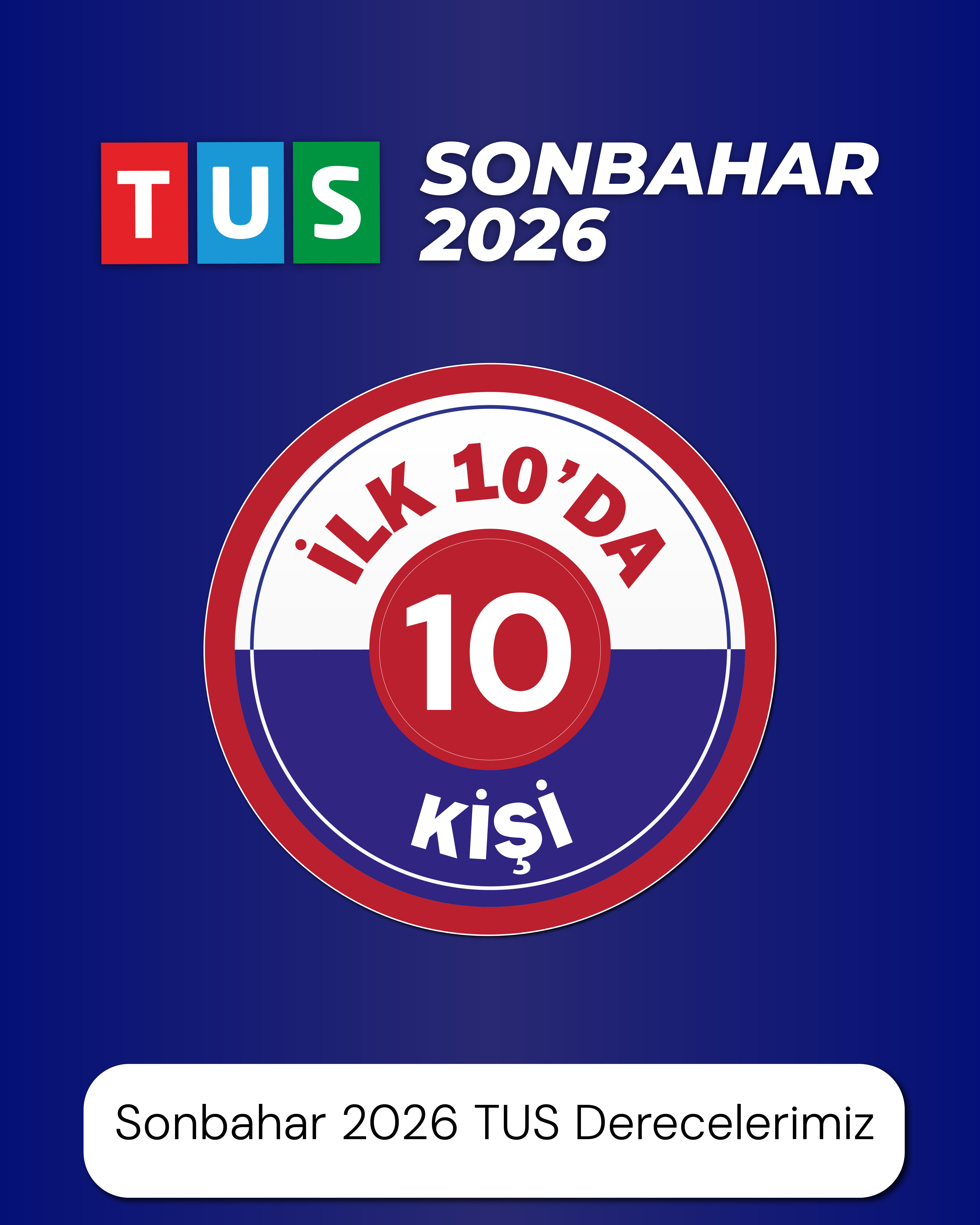 2026 İlkbahar TUS İlk 10 Derecelerimiz