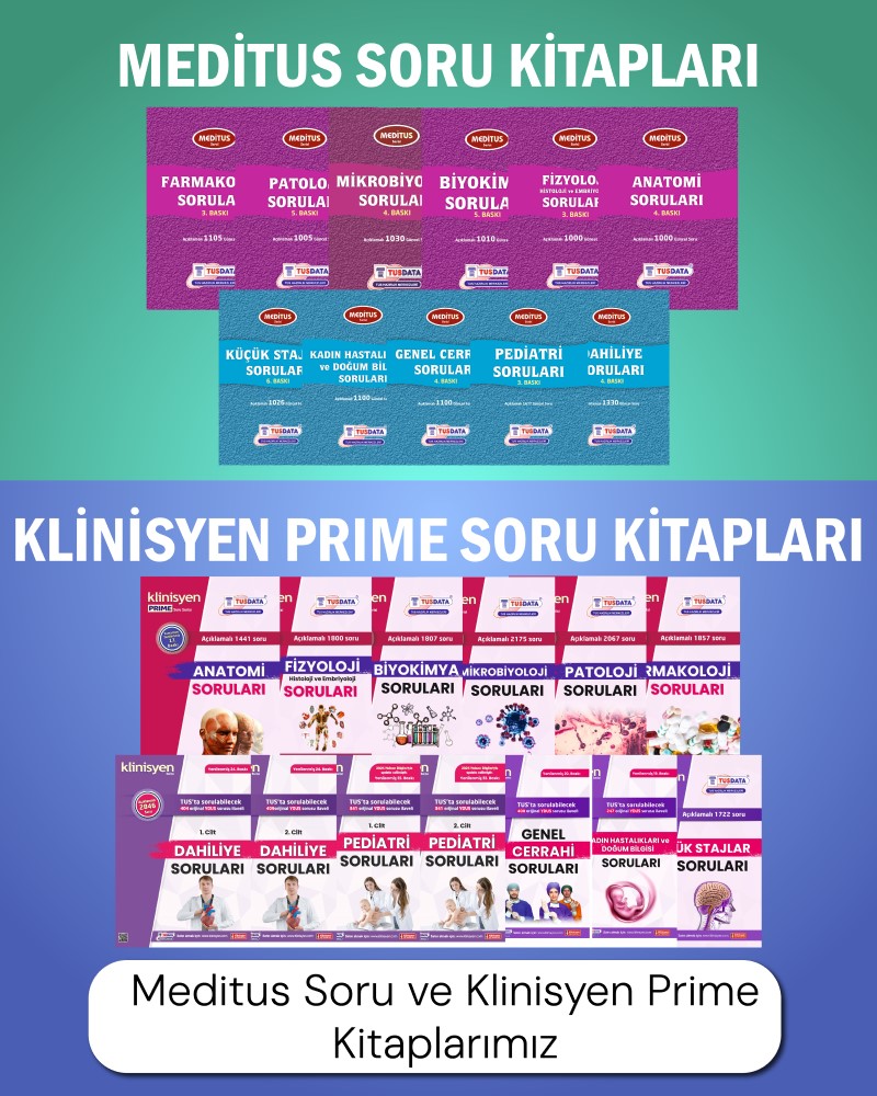 Meditus ve Klinisyen Prime Soru Kitaplarımız