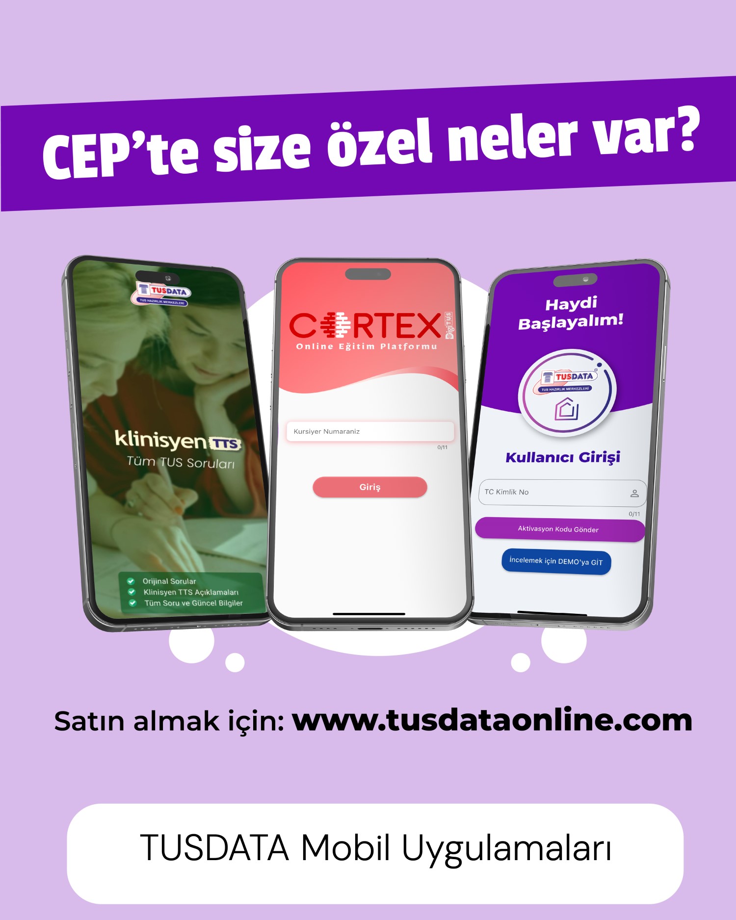 TUS Artık Cepte iste My-TUSDATA