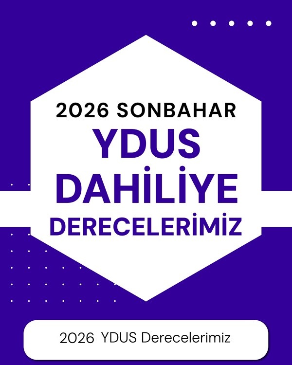 2025 Sonbahar YDUS Dahiliye Birincilerimiz