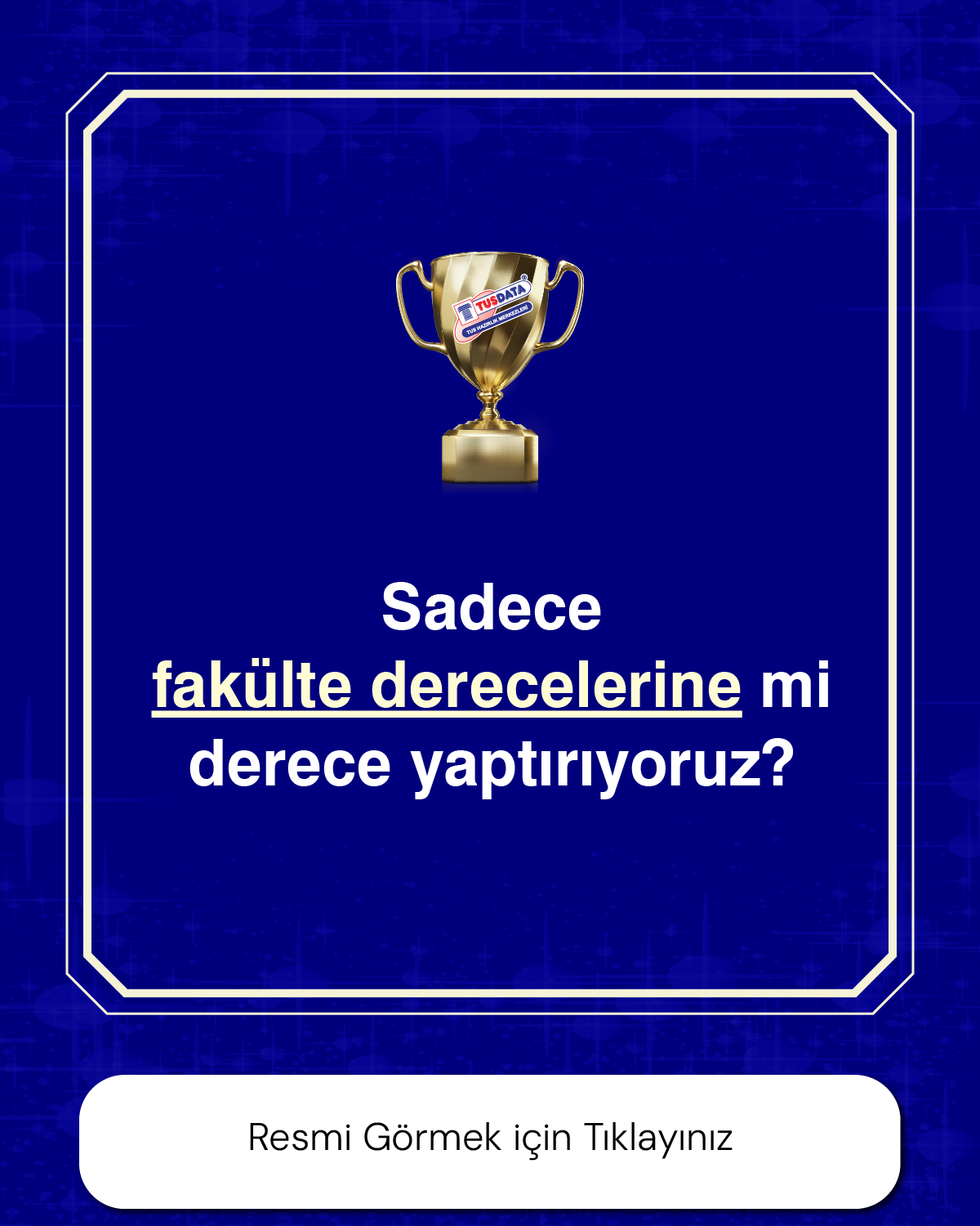 Sadece Fakülte Derecelerine mi derece yaptırıyoruz?