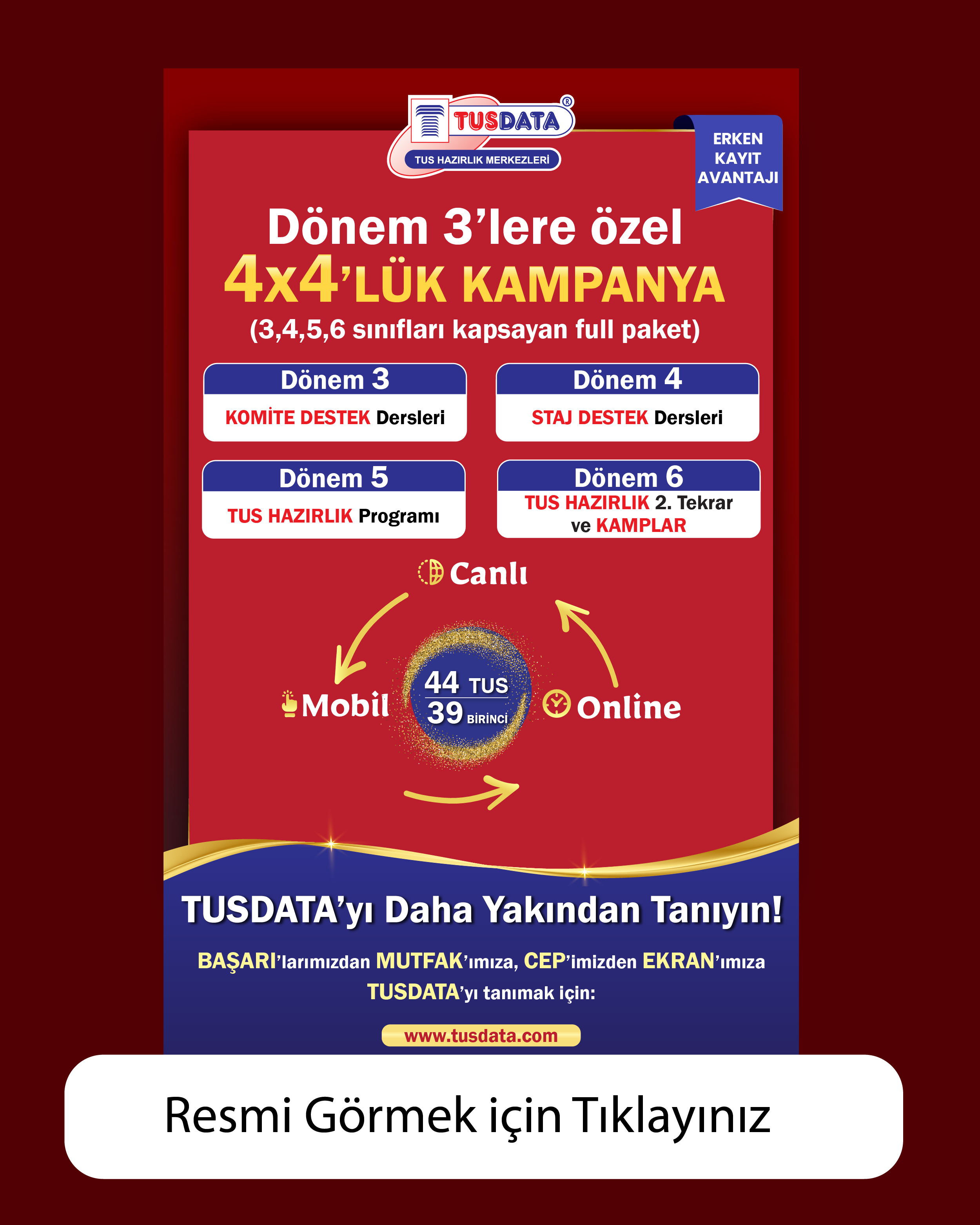 Dönem 3'lere Özel 4x4'lük Kampanya