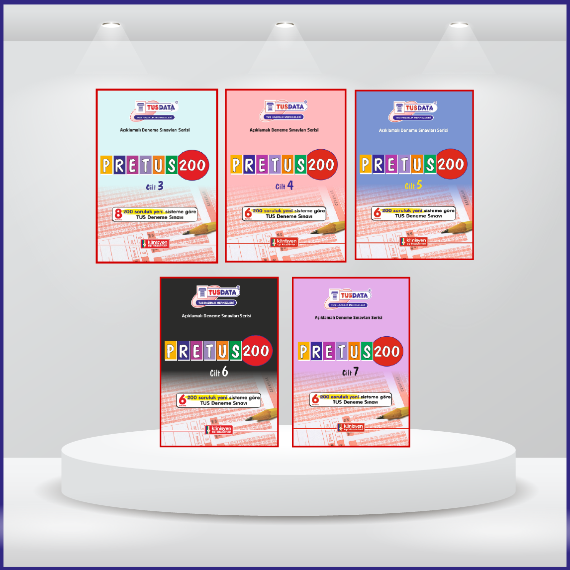 Pretus Deneme Sınavları - 200 Takim ( 3-4-5-6-7 Cilt )
