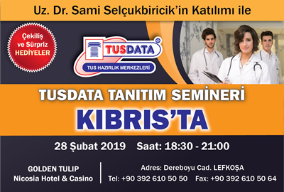 Uz. Dr. Sami Selçukbiricik'in Katılımı ile TUSDATA Tanıtım Semineri Kıbrıs'tayız!