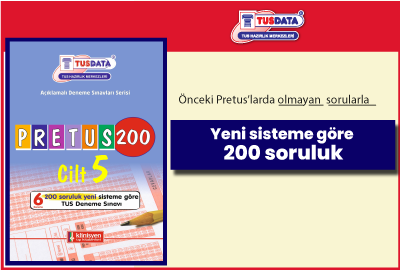 Pretus 200 Soruluk Yeni Sisteme Göre Tus Deneme Sınavı 200 5. Cilt !