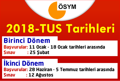 2018-TUS Tarihleri Açıklandı!