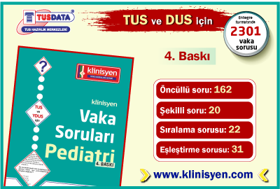 TUS ve DUS için Vaka Soruları Pediatri Kitabı !