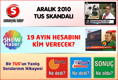 Basında Aralık 2010 TUS Skandalı