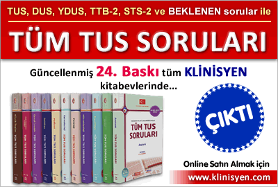 Tüm TUS Soruları 24. Baskı .. Tüm Klinisyen Kitabevlerinde...