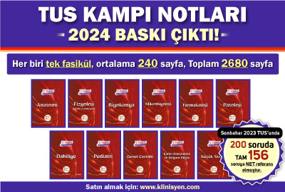 TUS Kampı Notları 2024 Baskı !