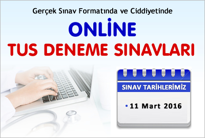 Online TUS Deneme Sınav Tarihlerimiz
