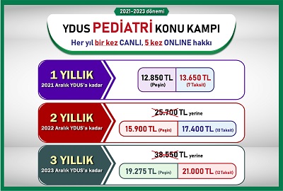 YDUS Pediatri Konu Kampı Başlıyor!