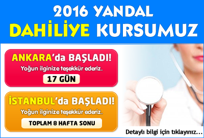2016 YANDAL Dahiliye Kursumuz Başladı!