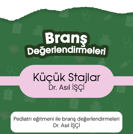 Küçük Stajlar eğitmeni ile branş değerlendirmeleri Dr. Asıl İŞÇİ