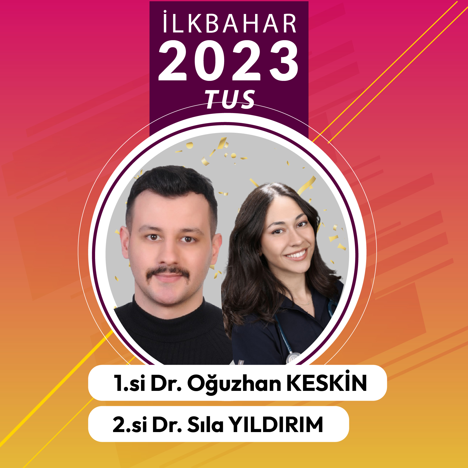 İLKBAHAR 2023 TUS Birincisi Dr. Oğuzhan KESKİN ve İkincisi